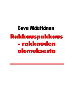 cover image of Rakkauspakkaus